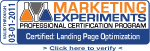 Marketing Experiments Professional Certification Program