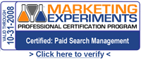 Marketing Experiments Professional Certification Program