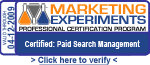 Marketing Experiments Professional Certification Program