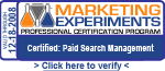Marketing Experiments Professional Certification Program