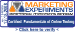 Marketing Experiments Professional Certification Program