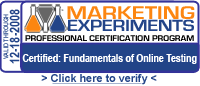Marketing Experiments Professional Certification Program