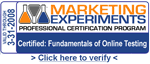 Marketing Experiments Professional Certification Program