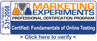 Marketing Experiments Professional Certification Program