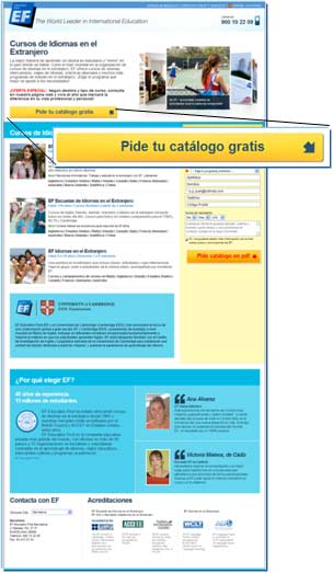 Education First: Landing Page