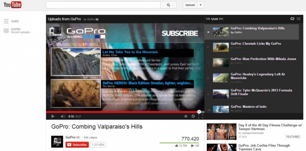 Go Pro YouTube Annotations