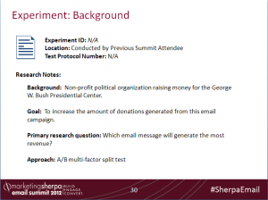 Experiment Background