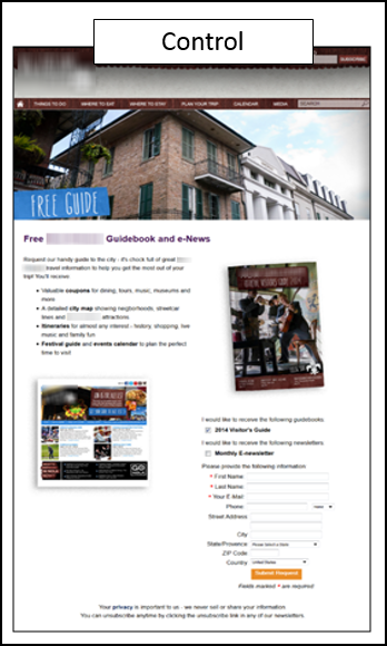 City Landing Page Control