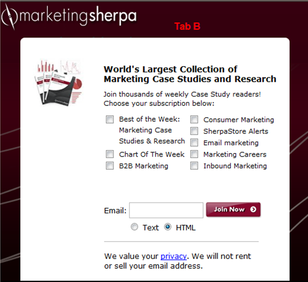 Facebook Tab Treatment