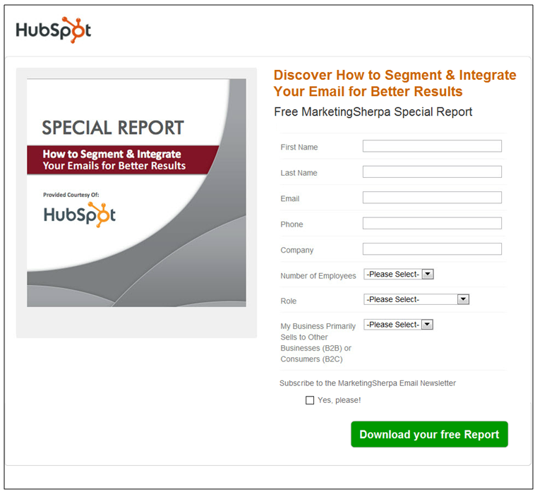 HubSpot Hypothesis 1