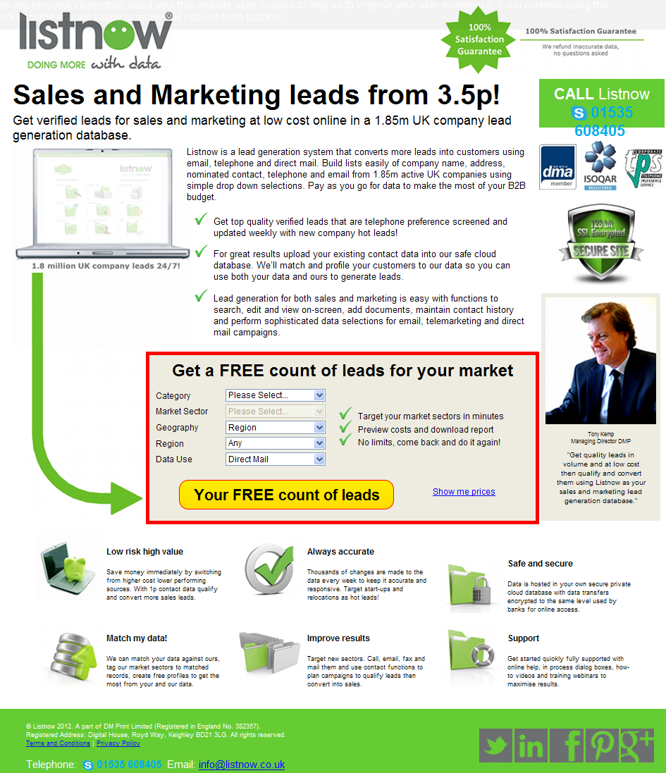 Listnow Call-to-action