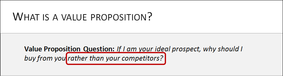 Rather Than Competitors