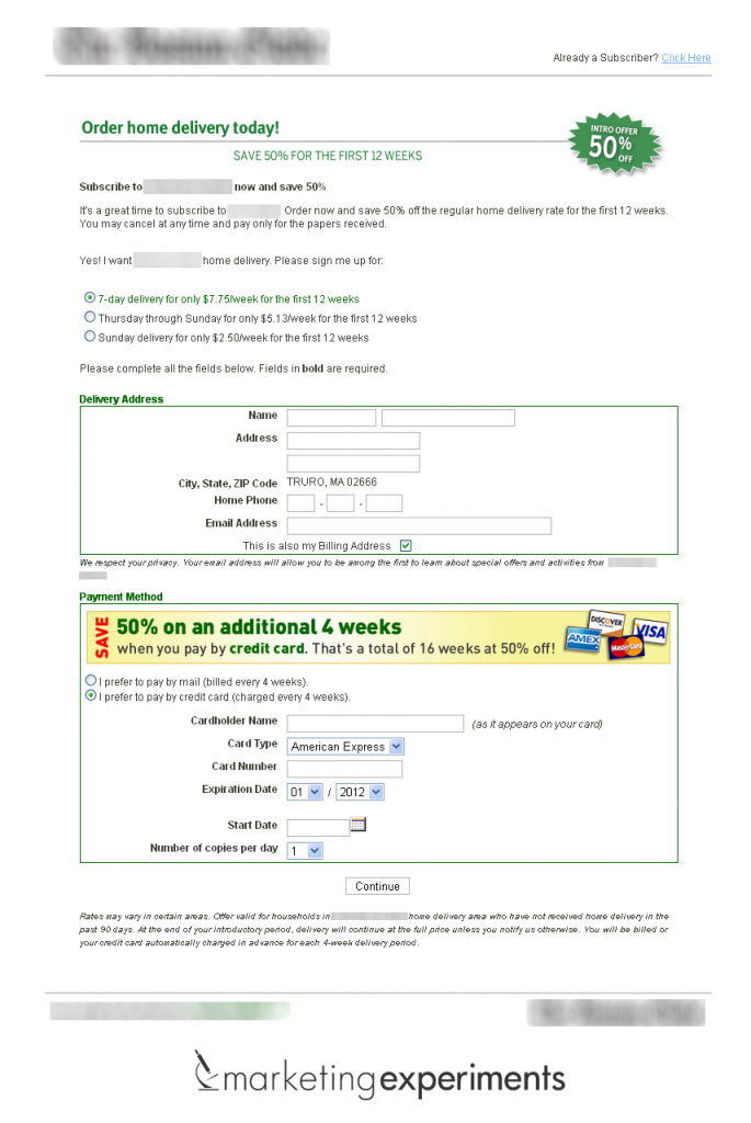 Checkout Test 1 Treatment checkout-test-treatment