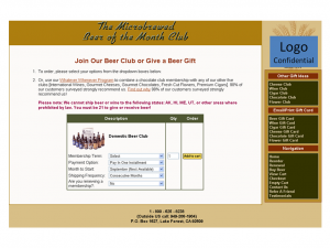 control The Order Page Control