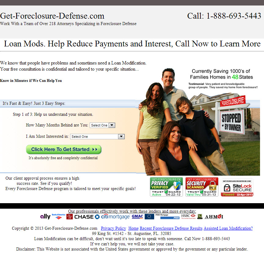 Landing Page example