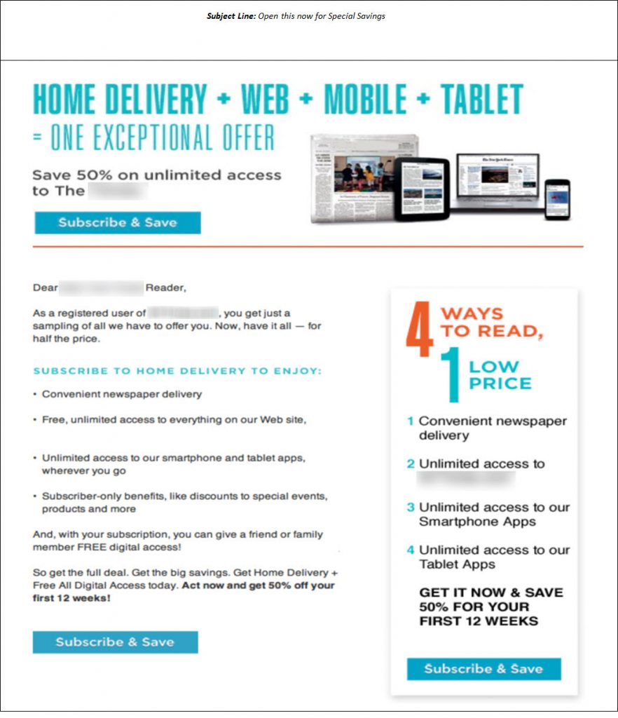 control landing page