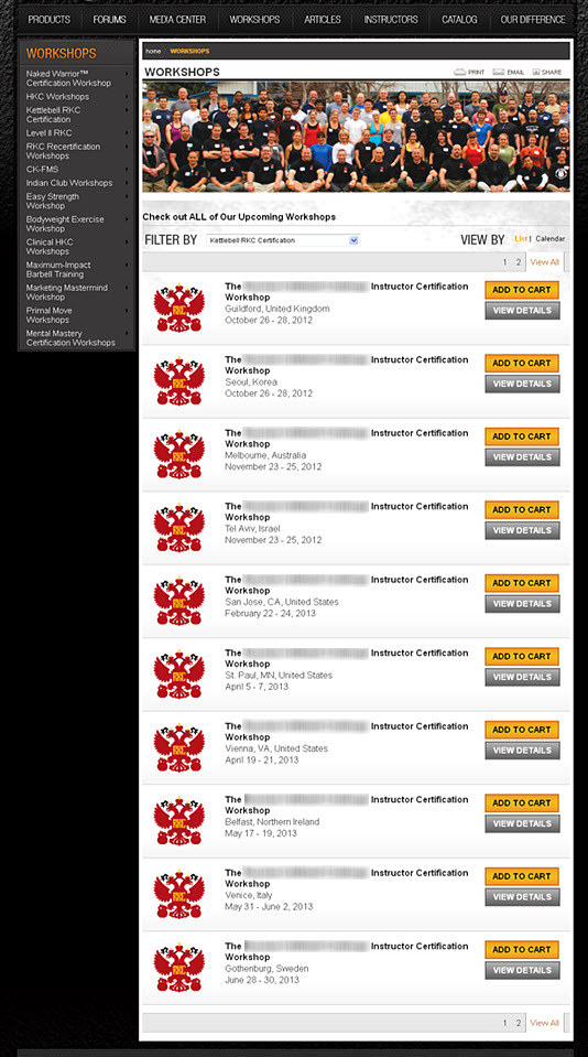 control category page