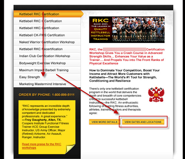 category page treatment