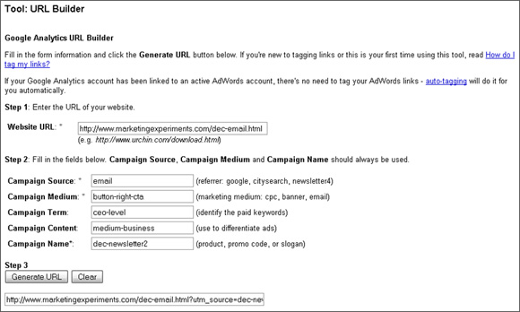 Tool: URL Builder Tool: URL Builder