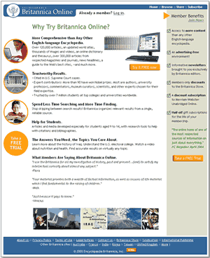 Brittanica Page Pre- Optimization