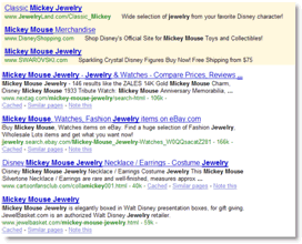 Jewelry Basket Category Page PPC ad