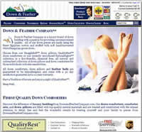 Down and Feather Company homepage