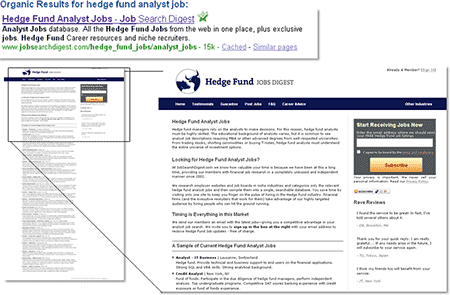 Job Search Digest: Organic Search Results For Hedge Fund Analysis Job