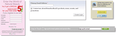 Optimizing the Email Capture Process