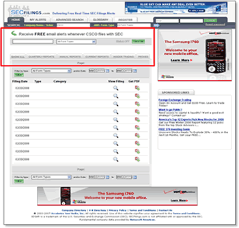 SEC Registration Page