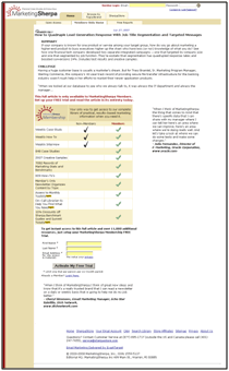 MarketingSherpa Registration Page Treatment