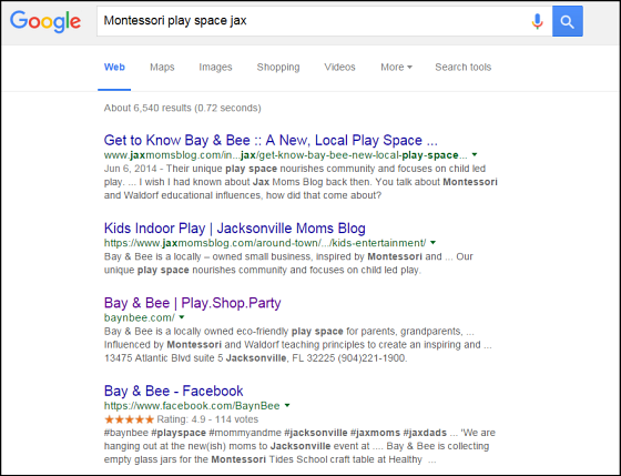 SEO Bay & Bee Results